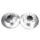 PowerStop Evolution Drilled Slotted Rotors Pair Front For Dodge Ram 4500