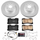 PowerStop Genuine Geomet Coated Rotor and Low-Dust Ceramic Brake Pad Kit