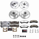 PowerStop Z36 Carbon-Fiber Ceramic Brake Pad with Drilled and Slotted Rotor Kit