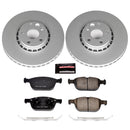 PowerStop Genuine Geomet Coated Rotor and Carbon-Fiber Ceramic Brake Pad Kit