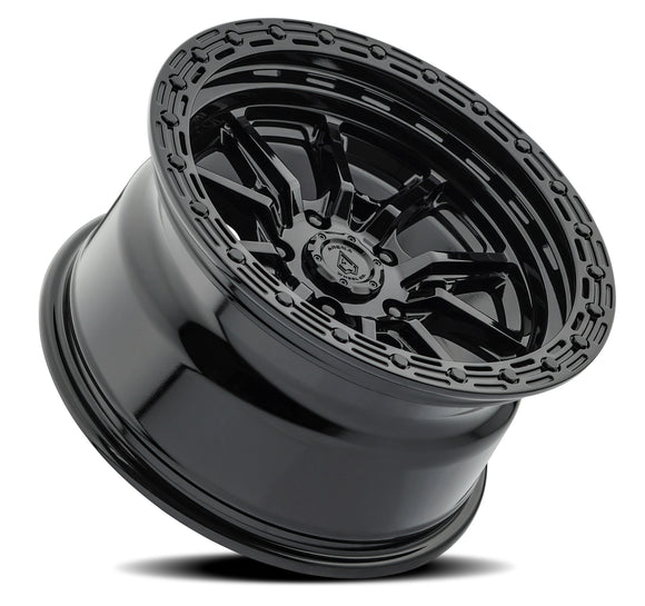 17x9 Arena Wheel Trek Glossy Black Wheel 5x127 ET-12 CB71.5