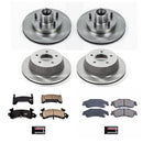 PowerStop OE Stock Replacement Low-Dust Ceramic Brake Pad and Rotor Kit