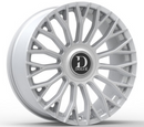 22x9 Dolce ROMA Glossy Sliver Brush Face Wheel 5x112 ET30 CB74.1