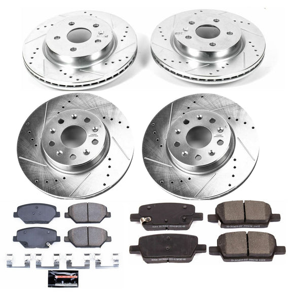 PowerStop Z23 Daily Driver Carbon-Fiber Ceramic Brake Pad and Drilled & Slotted