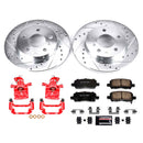 PowerStop Z23 Daily Driver Carbon-Fiber Ceramic Pads Drilled & Slotted Rotor & C