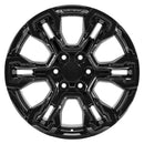 20" Replica CV65 fits Chevrolet Silverado 20 in. x 9 in. Gloss Black