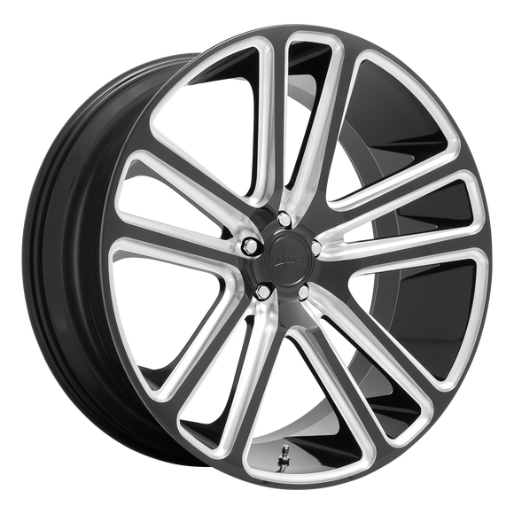 22X9.5 DUB S255 FLEX Gloss Black Milled 6X139.7 ET25 wheel/rim