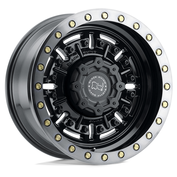 17X8.5 Black Rhino ABRAMS G-GNBLK-MCH-DTLP 6X139.7 ET0 wheel/rim
