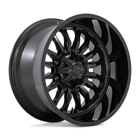 22x12 Fuel Off-Road D796 Arc Matte Black with Gloss Black Lip 6x135 ET-44 Wheel
