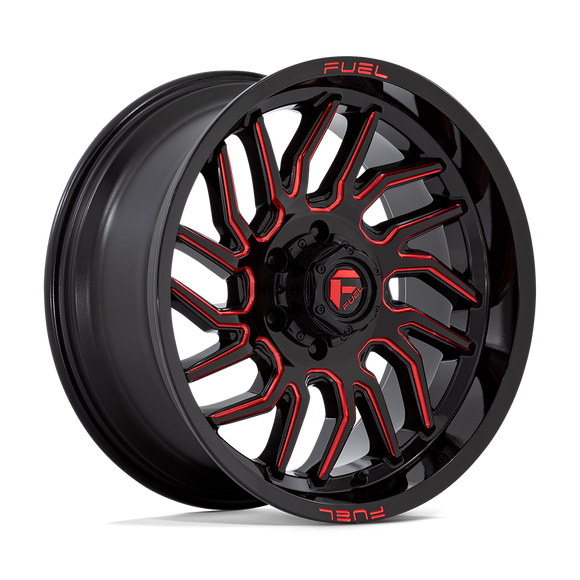 20x9 Fuel Off-Road D808 Hurricane Black 6x139.7 ET1 CB106.1 Wheel Rim