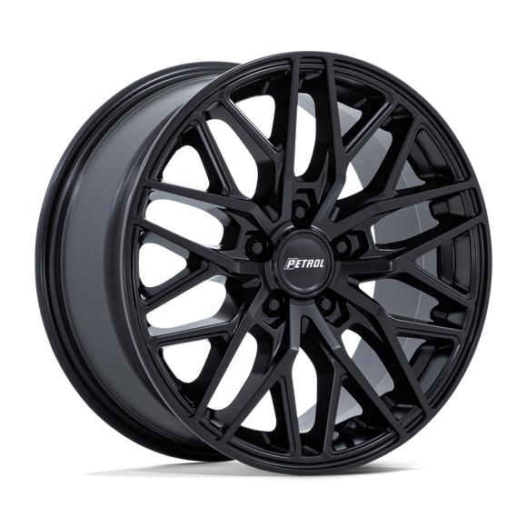17x8 Petrol PE004 P3E Machined Brushed Gloss Silver 5x112 ET40 CB66.56 Wheel Rim
