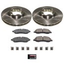 PowerStop OE Stock Replacement Low-Dust Ceramic Brake Pad and Rotor Kit