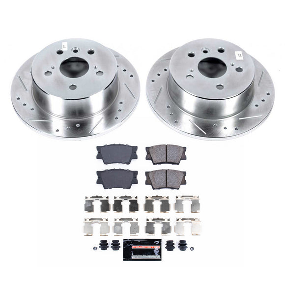 PowerStop Z23 Daily Driver Carbon-Fiber Ceramic Brake Pad and Drilled & Slotted