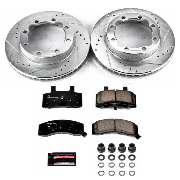 PowerStop Z23 Daily Driver Carbon-Fiber Ceramic Brake Pad and Drilled & Slotted