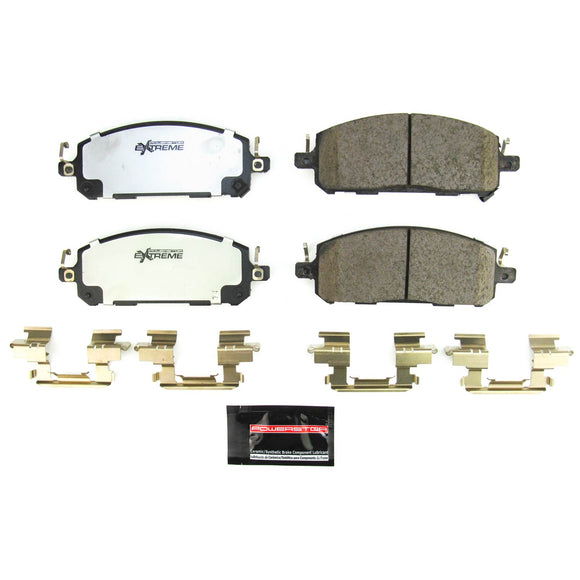 PowerStop Z36 Truck And Tow Carbon-Fiber Ceramic Brake Pads With Hardware