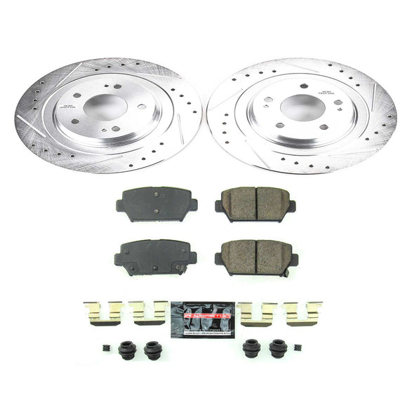 PowerStop Z23 Daily Driver Carbon-Fiber Ceramic Brake Pad and Drilled & Slotted