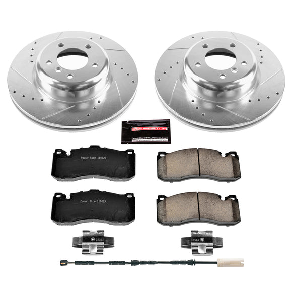 PowerStop Z23 Daily Driver Carbon-Fiber Ceramic Brake Pad and Drilled & Slotted