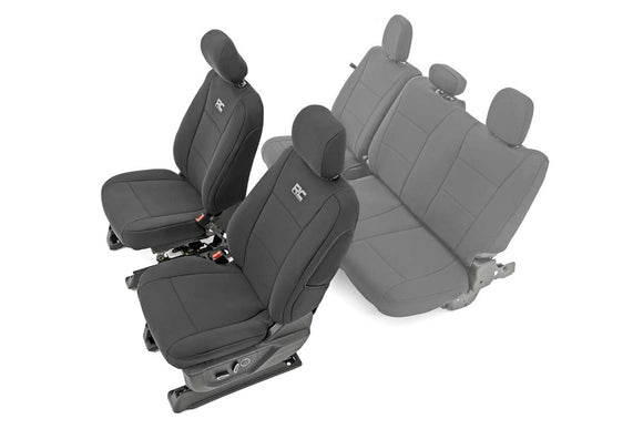 Rough Country Front Bucket Seats Seat Covers For Ford F-150 15-23 SD 17-23
