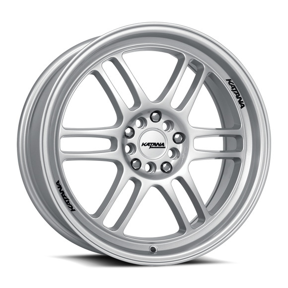Katana KR02 Glossy Silver 5x100/114.3 ET40 CB73.1Wheel Rim