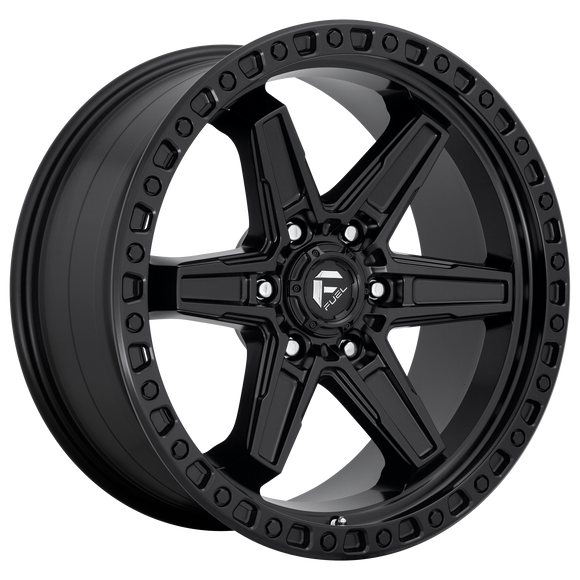 17X9 Fuel D697 KICKER Matte Black 6X139.7 ET1 wheel/rim