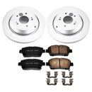 PowerStop Genuine Geomet Coated Rotor and Low-Dust Ceramic Brake Pad Kit
