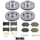 OE Stock Replacement Low-Dust Ceramic Brake Pad and Rotor Kit