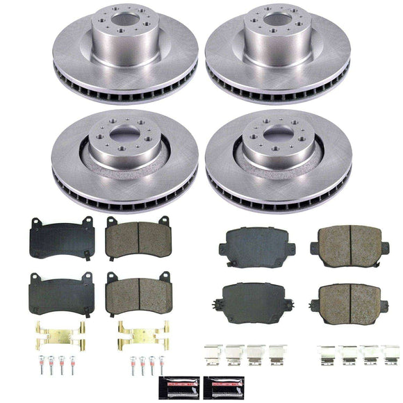 OE Stock Replacement Low-Dust Ceramic Brake Pad and Rotor Kit