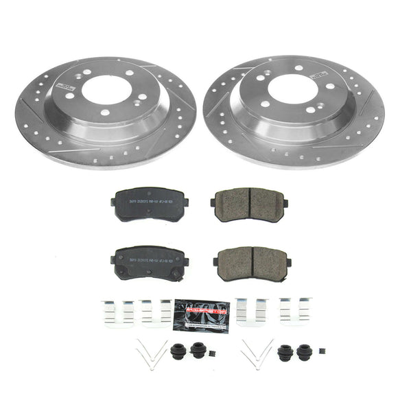 PowerStop Z23 Daily Driver Carbon-Fiber Ceramic Brake Pad and Drilled & Slotted