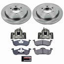 PowerStop OE Stock Replacement Low-Dust Ceramic Brake Pad, Rotor and Caliper Kit
