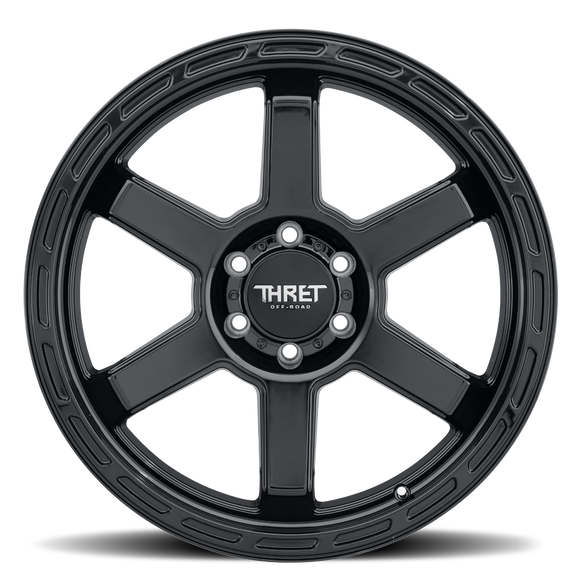 17x9 Thret Offroad Thunder-703 Gloss Black Wheel 6x139.7 ET0 CB106.1