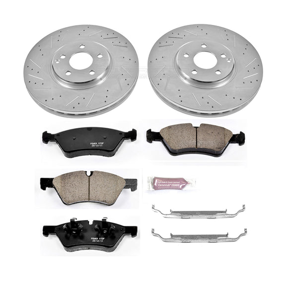 PowerStop Z23 Daily Driver Carbon-Fiber Ceramic Brake Pad and Drilled & Slotted