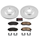 PowerStop Genuine Geomet Coated Rotor and Low-Dust Ceramic Brake Pad Kit