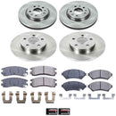 PowerStop OE Stock Replacement Low-Dust Ceramic Brake Pad and Rotor Kit