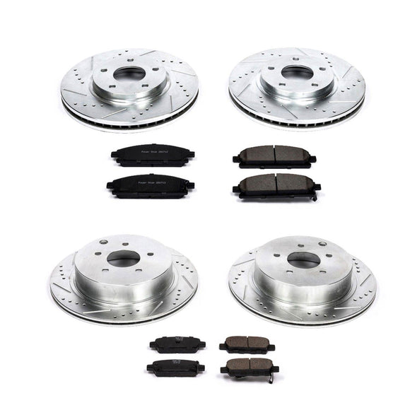 PowerStop Z23 Daily Driver Carbon-Fiber Ceramic Brake Pad and Drilled & Slotted