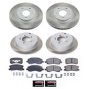 PowerStop Semi-Coated Rotor and Low-Dust Ceramic Brake Pad Kit