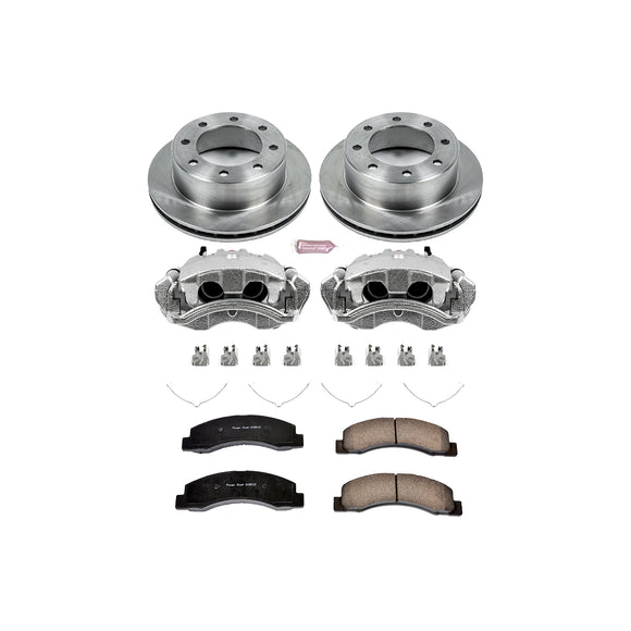 PowerStop OE Stock Replacement Low-Dust Ceramic Brake Pad, Rotor and Caliper Kit