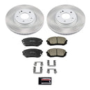 PowerStop Semi-Coated Rotor and Low-Dust Ceramic Brake Pad Kit