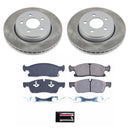 PowerStop Semi-Coated Rotor and Low-Dust Ceramic Brake Pad Kit