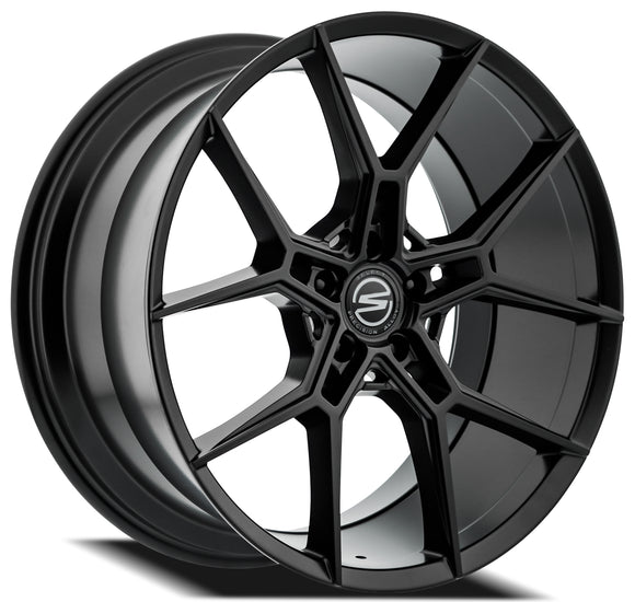 20x9 Select Precision Alloys ALPINE Satin Black Wheel 5x112 ET20 CB66.53
