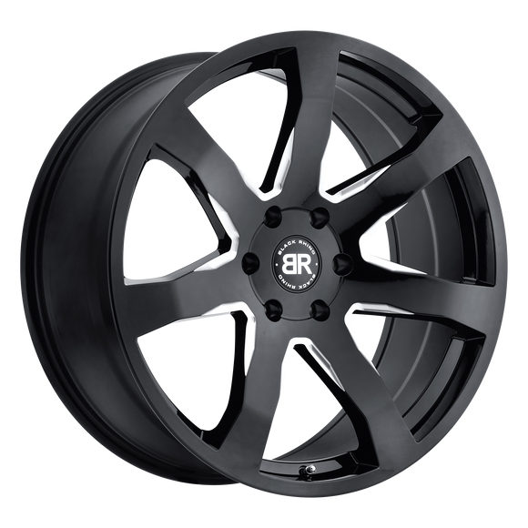 24X10 Black Rhino Mozambique Wheel/Rim Gloss Black 6X139.7 24-10 6-139.7