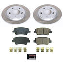 PowerStop Semi-Coated Rotor and Low-Dust Ceramic Brake Pad Kit