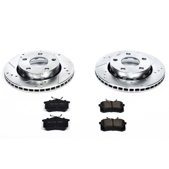 PowerStop Z23 Daily Driver Carbon-Fiber Ceramic Brake Pad and Drilled & Slotted