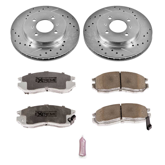 PowerStop Z26 Street Performance Ceramic Brake Pad and Drilled & Slotted Rotor K