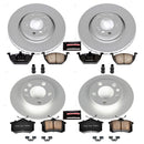 PowerStop Genuine Geomet Coated Rotor and Carbon-Fiber Ceramic Brake Pad Kit