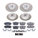 PowerStop Semi-Coated Rotor and Low-Dust Ceramic Brake Pad Kit