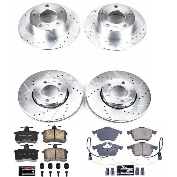 PowerStop Z23 Daily Driver Carbon-Fiber Ceramic Brake Pad and Drilled & Slotted