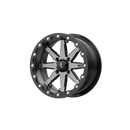 15X7 MSA OFFROAD Lok Gun Metal Wheel/Rim 4X137 ET0 4-137 15-7 M21-05737-2