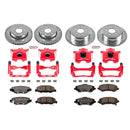 PowerStop Z36 Truck and SUV Ceramic Brake Pad, Drilled & Slotted Rotor, and Cali