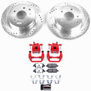 PowerStop Z26 Street Performance Ceramic Brake Pad, Drilled Slotted Rotor, and C