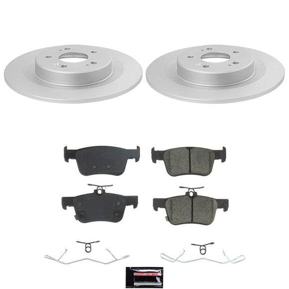 Genuine Geomet Coated Rotor and Low-Dust Ceramic Brake Pad Kit